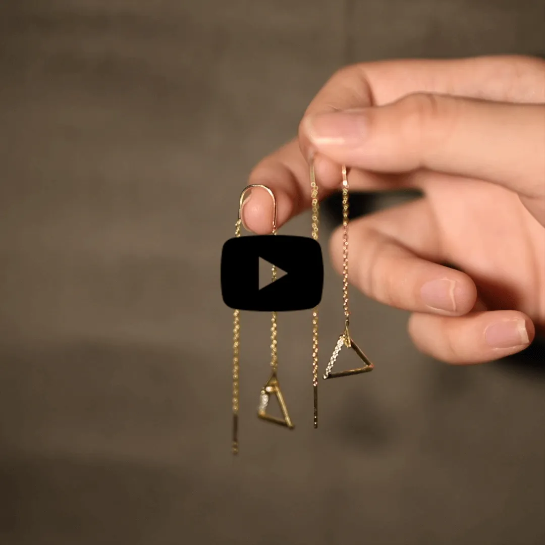[-50%] Triangle Drop Earrings