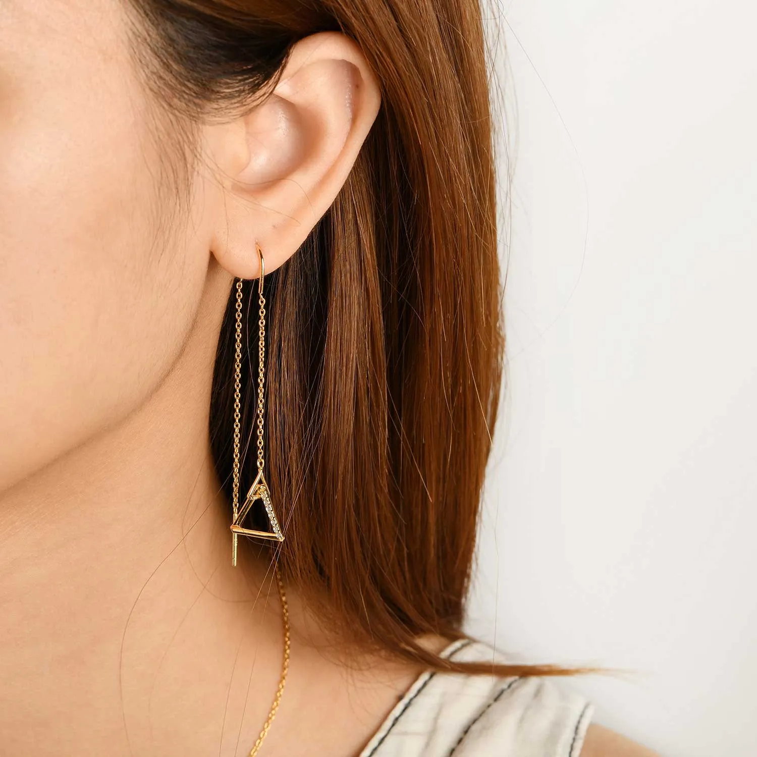[-50%] Triangle Drop Earrings
