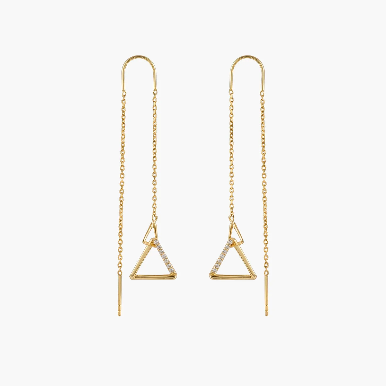 [-50%] Triangle Drop Earrings
