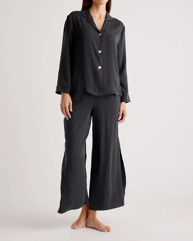 100% Washable Silk Pajama Long Sleeve Set