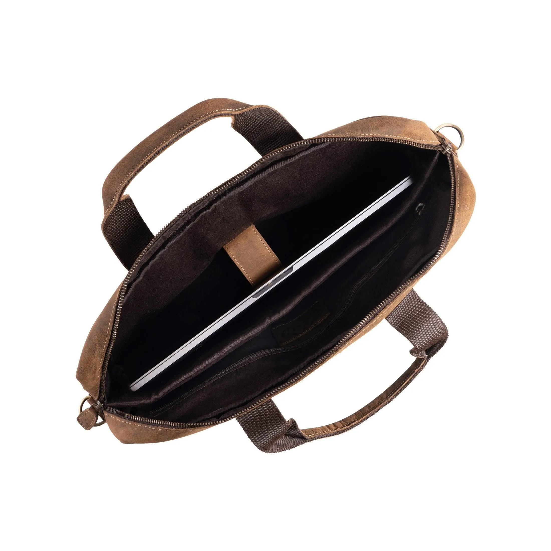 16-Inch Leather Briefcase