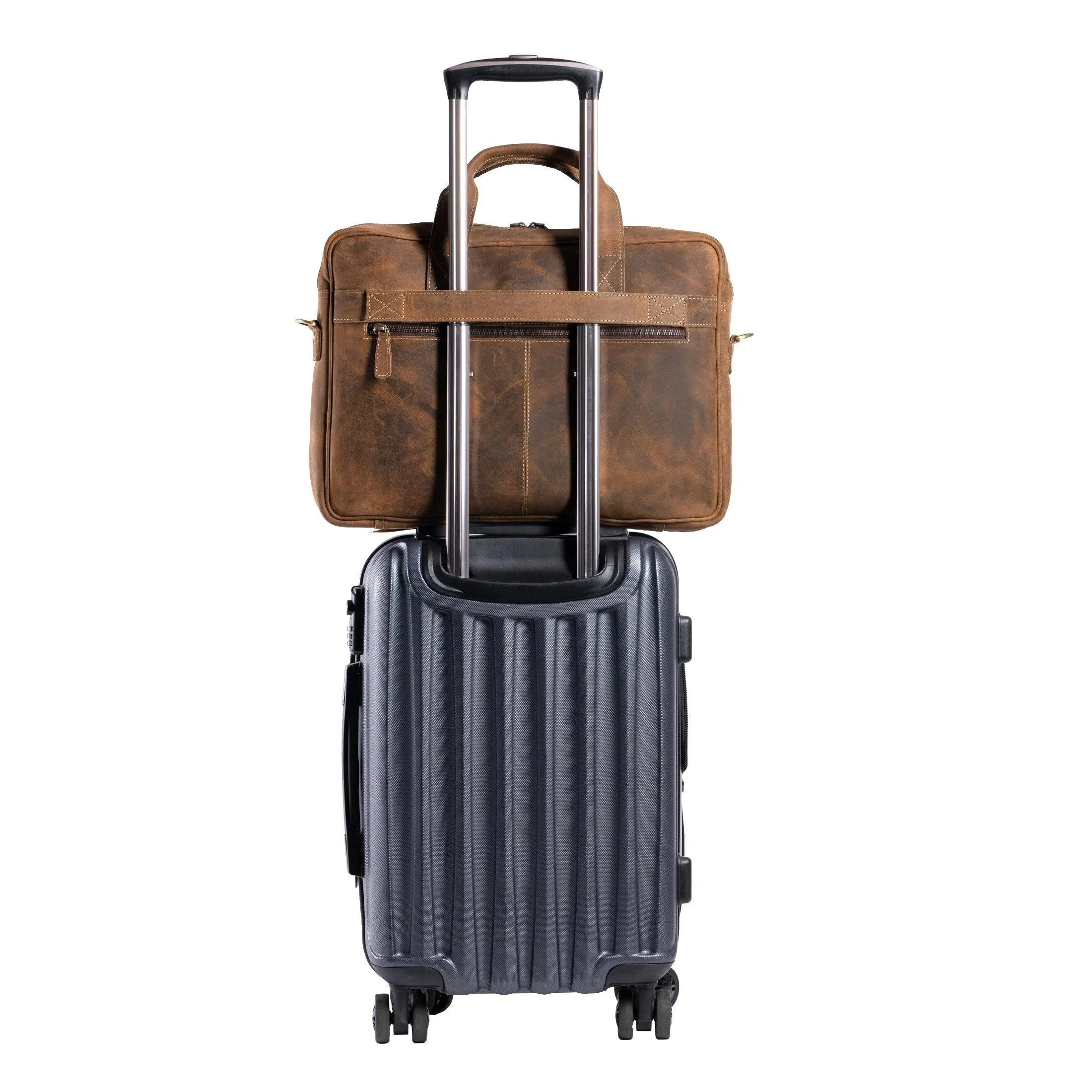 16-Inch Leather Briefcase
