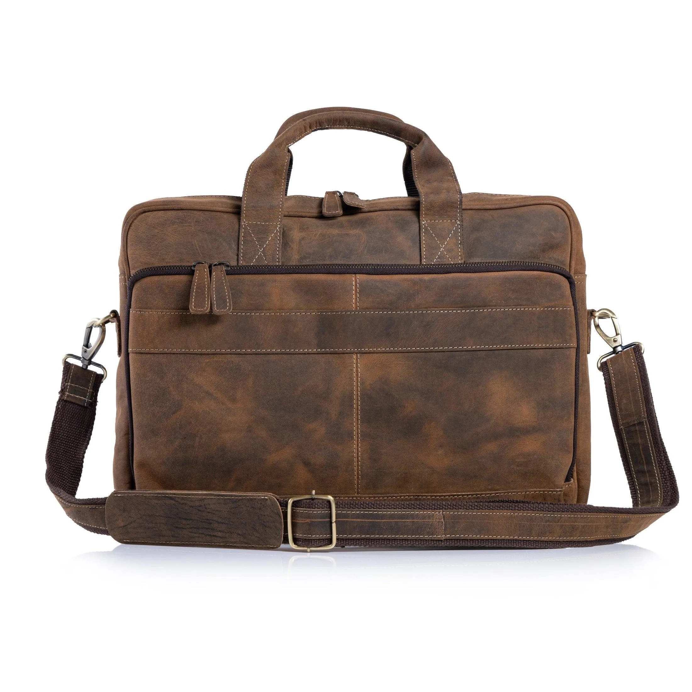 16-Inch Leather Briefcase