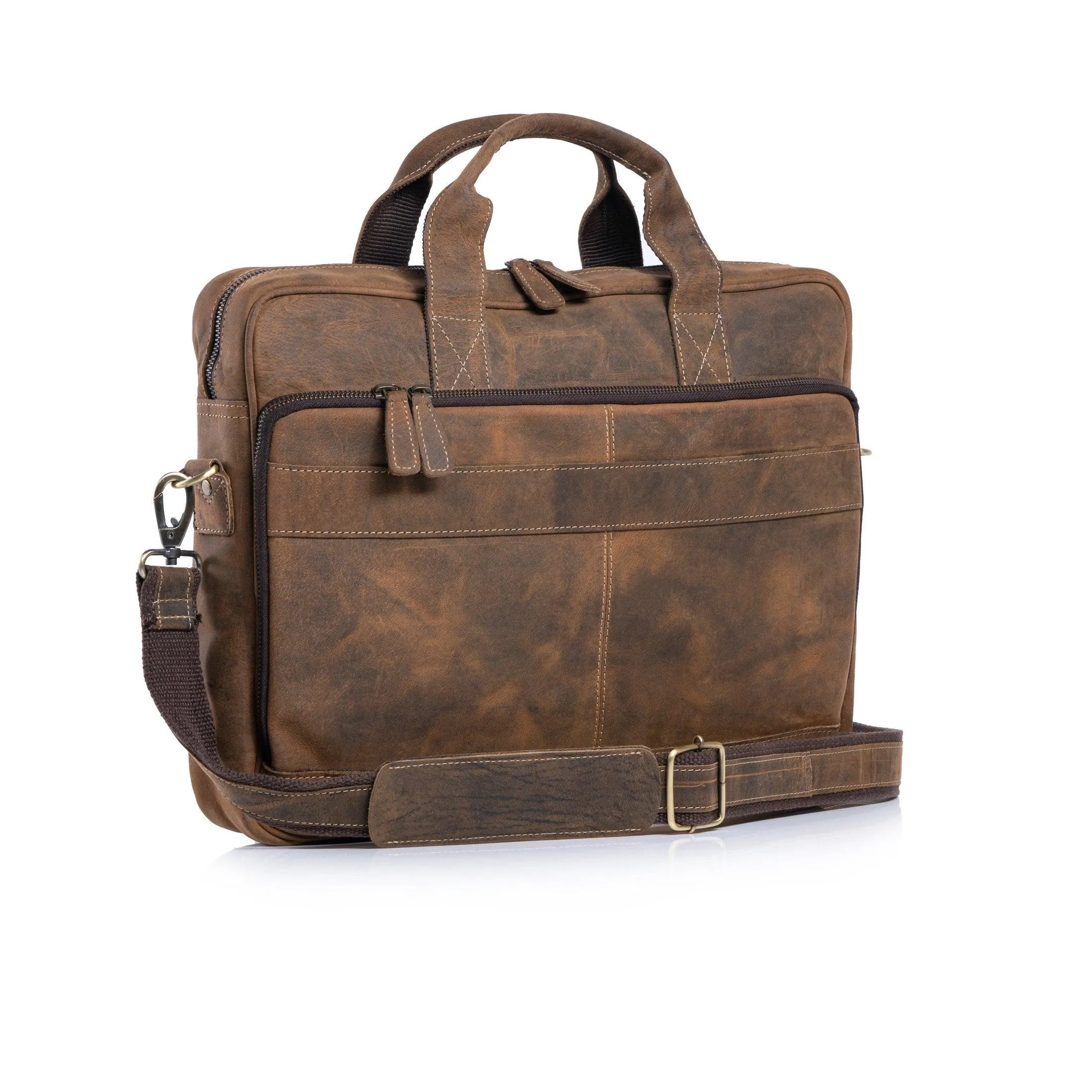 16-Inch Leather Briefcase