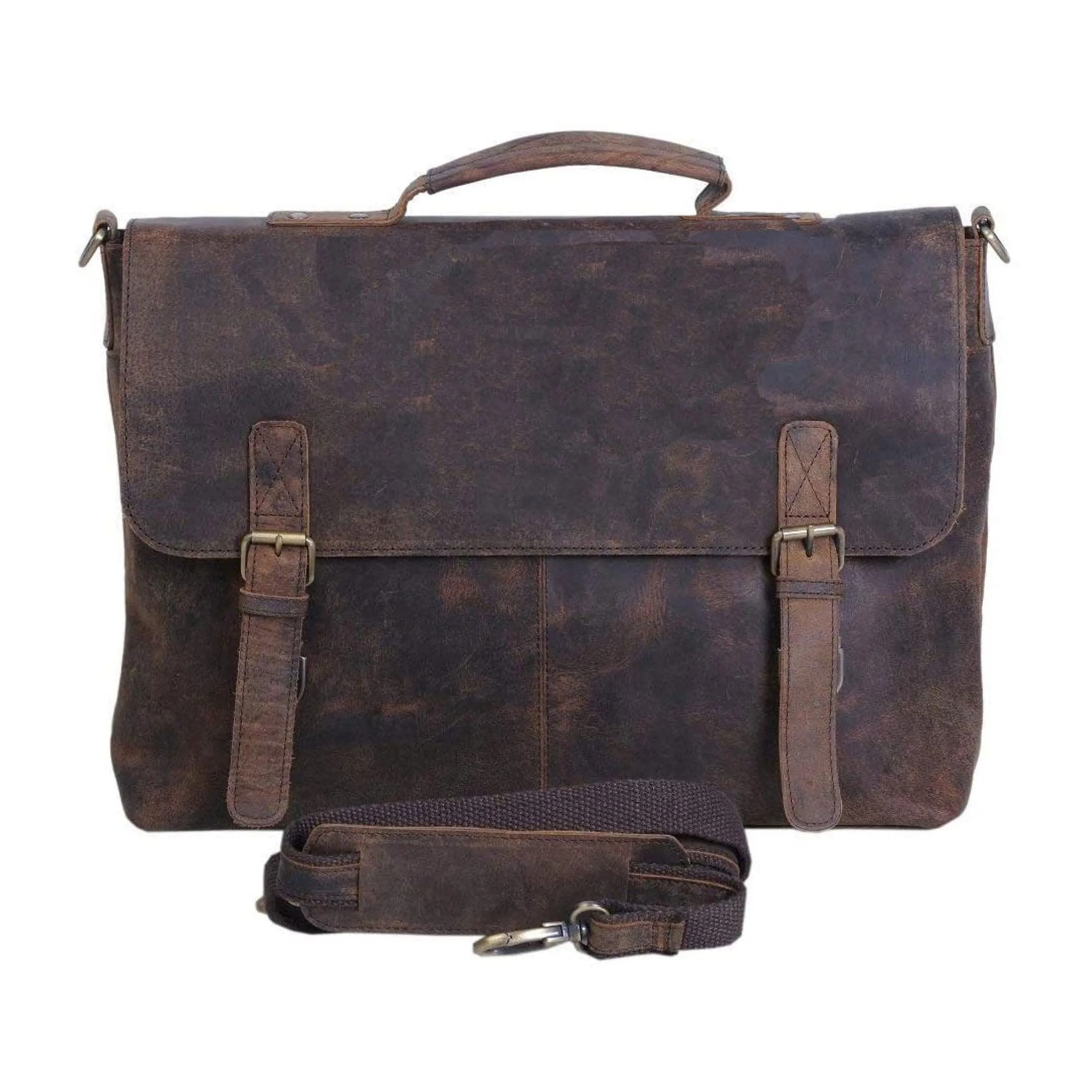 16-Inch Leather Briefcase