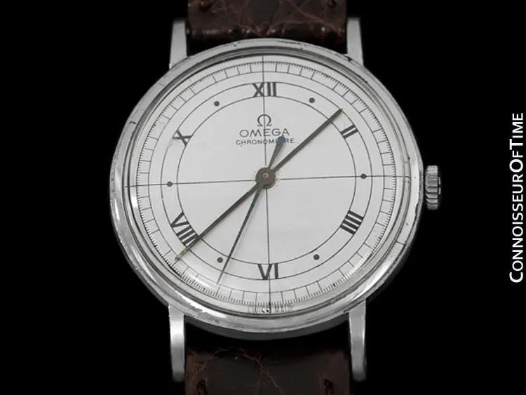 1947 Omega Vintage Mens Chronometer - Famous Cal. 30 T2 RG - Stainless Steel