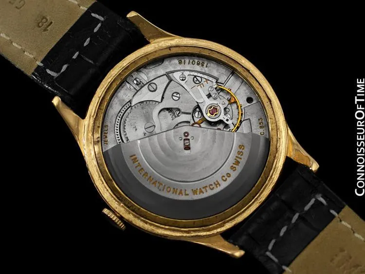 1961 IWC Vintage Mens Full Size Watch, Cal. 853 Automatic - 18K Gold