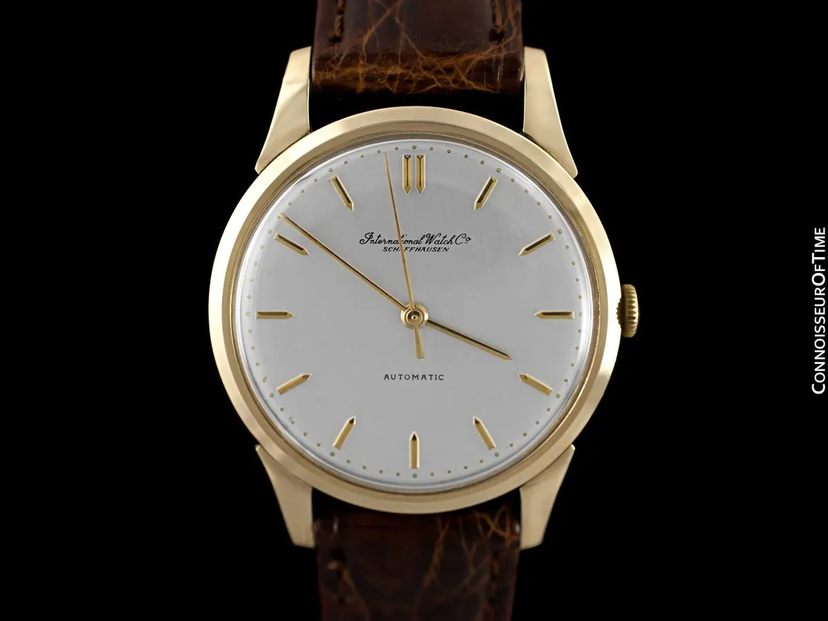 1963 IWC Vintage Mens Full Size Watch, Cal. 853 Automatic - 18K Gold