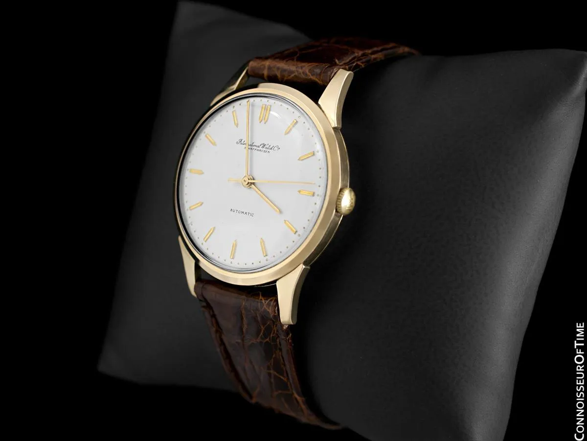 1963 IWC Vintage Mens Full Size Watch, Cal. 853 Automatic - 18K Gold