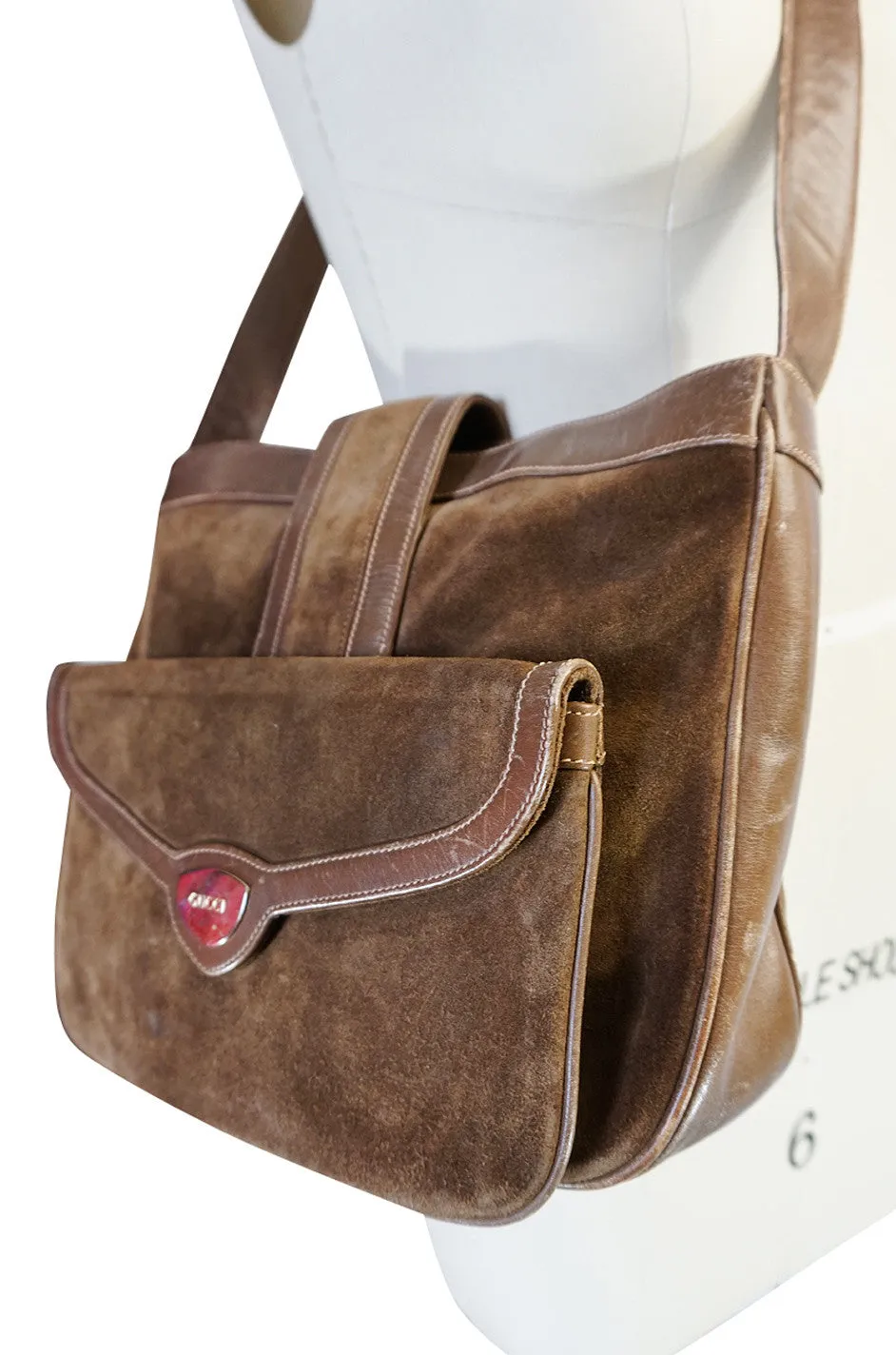 1970s Rare Gucci Convertible Bag & Clutch Combo