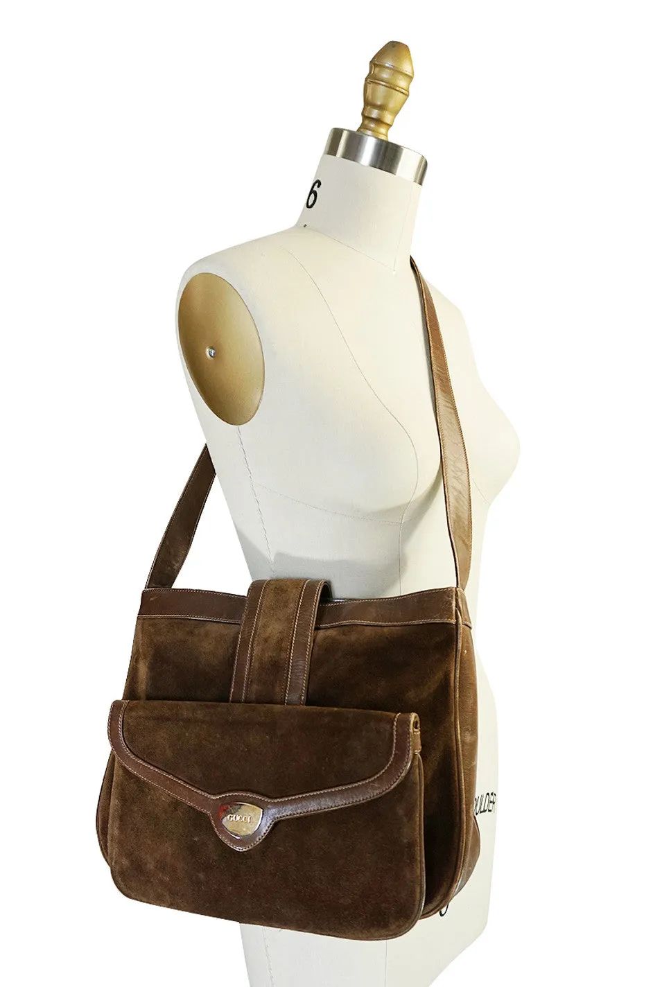 1970s Rare Gucci Convertible Bag & Clutch Combo