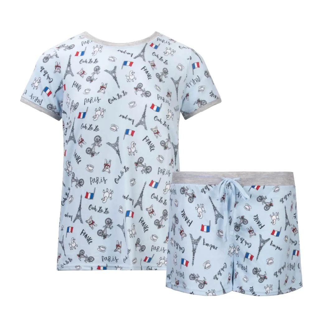 2 Pack Loungewear Hacci Shorts Set