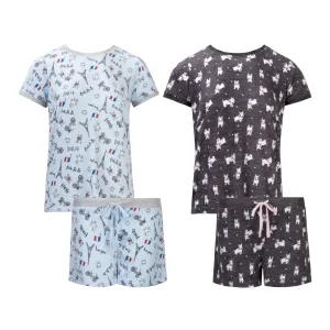 2 Pack Loungewear Hacci Shorts Set