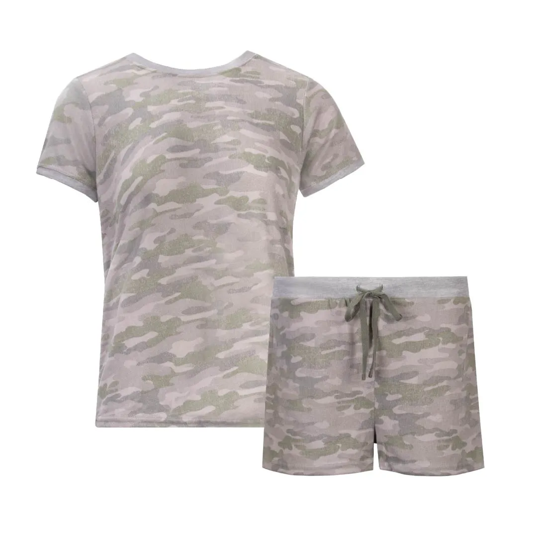 2 Pack Loungewear Hacci Shorts Set