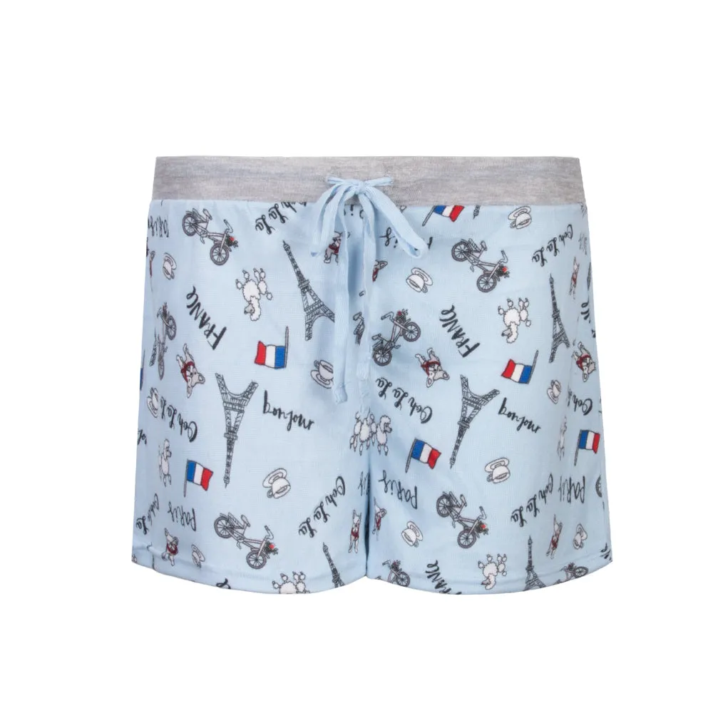 2 Pack Loungewear Hacci Shorts Set