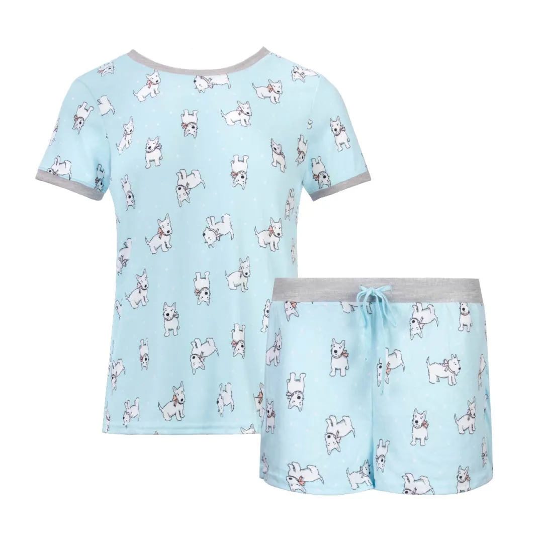 2 Pack Loungewear Hacci Shorts Set