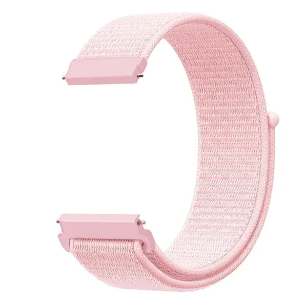 20mm 22mm Woven Nylon Sport Loop Watch Band Strap Quick Release Spring Pins USA