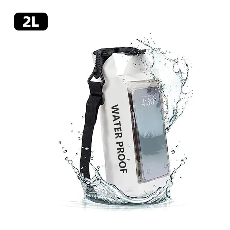 2L Dry Bag Touch Screen Waterproof Bags For boating fishing Surfing Outdoors