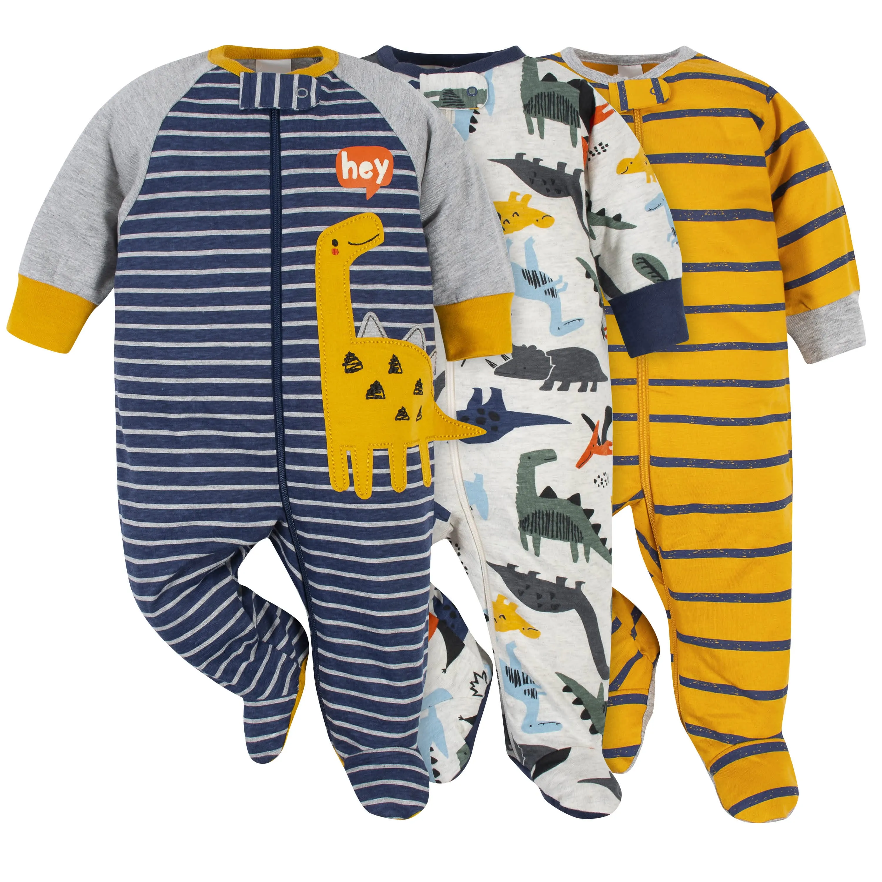 3-Pack Baby Boys Dino Sleep 'N Plays