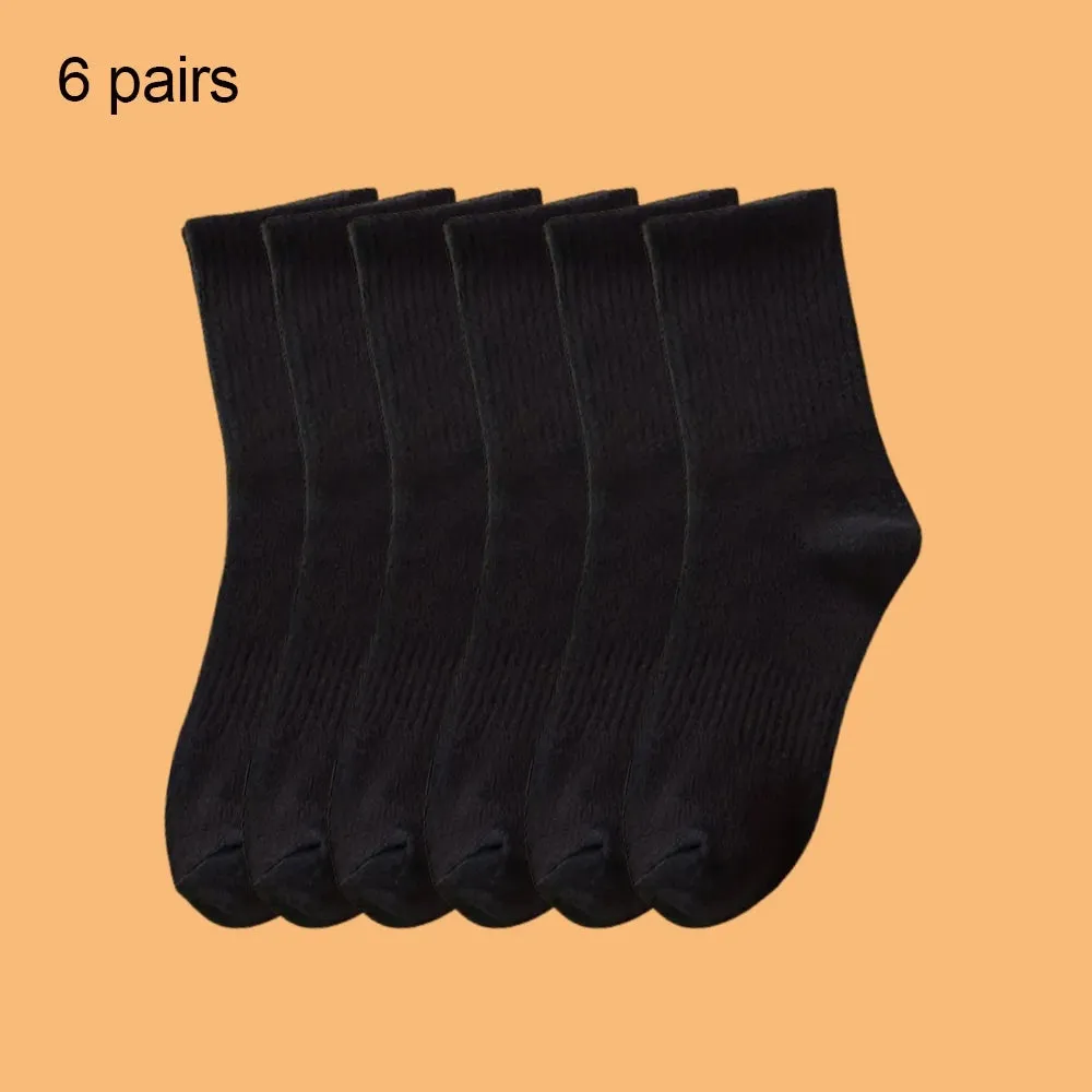 4 Pairs Solid Color Sports Ankle Socks - Soft Breathable, Men's Women's Summer Autumn Business Socks
