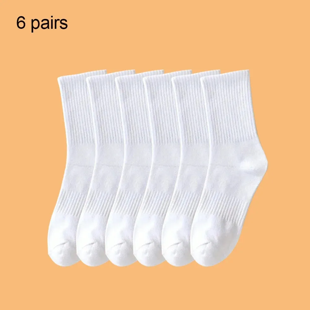 4 Pairs Solid Color Sports Ankle Socks - Soft Breathable, Men's Women's Summer Autumn Business Socks