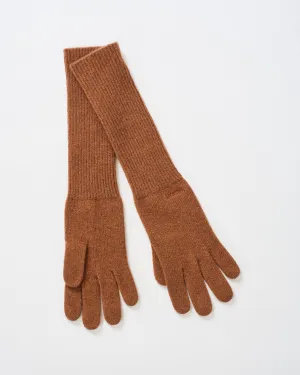 5 finger long cuff cashmere