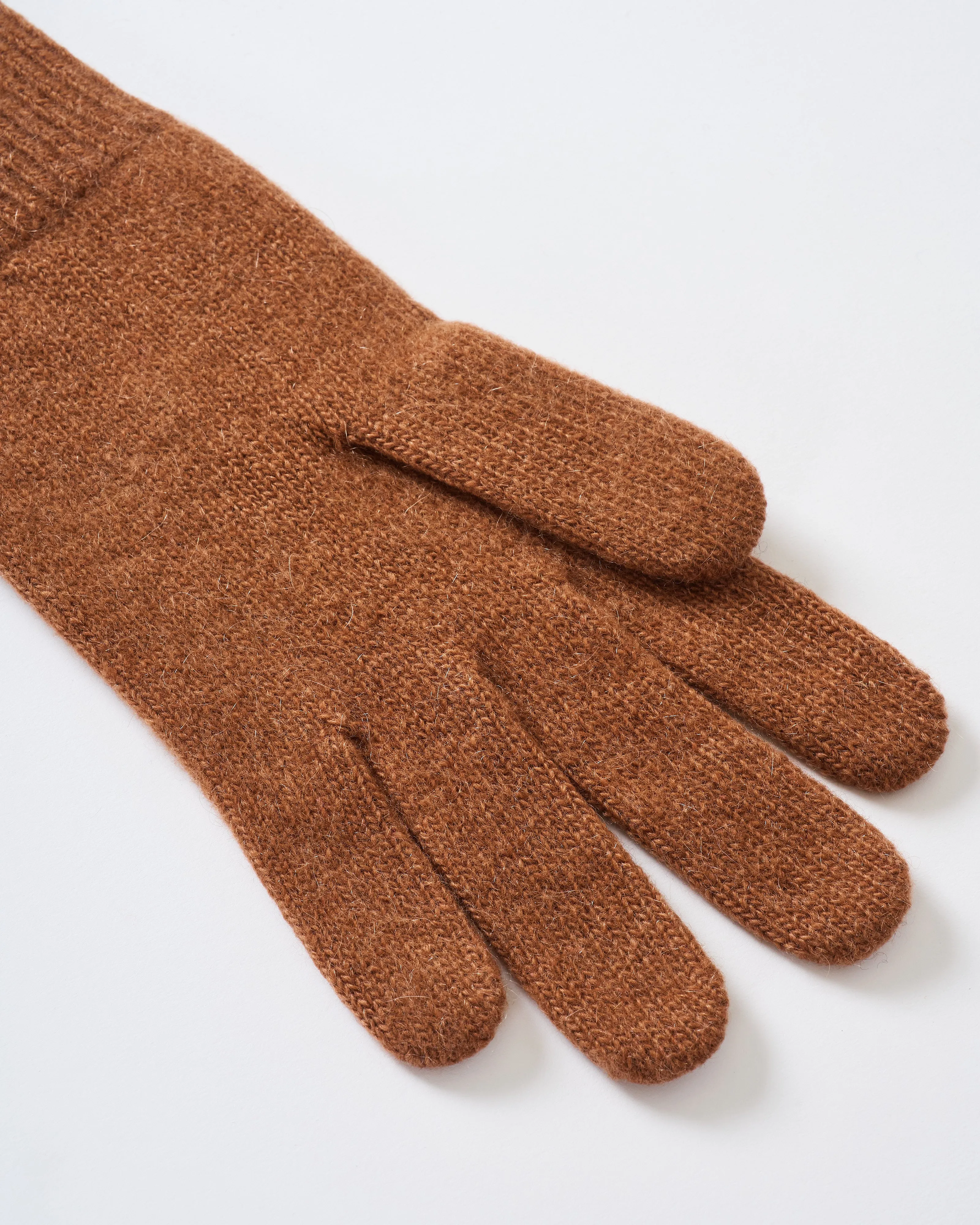 5 finger long cuff cashmere