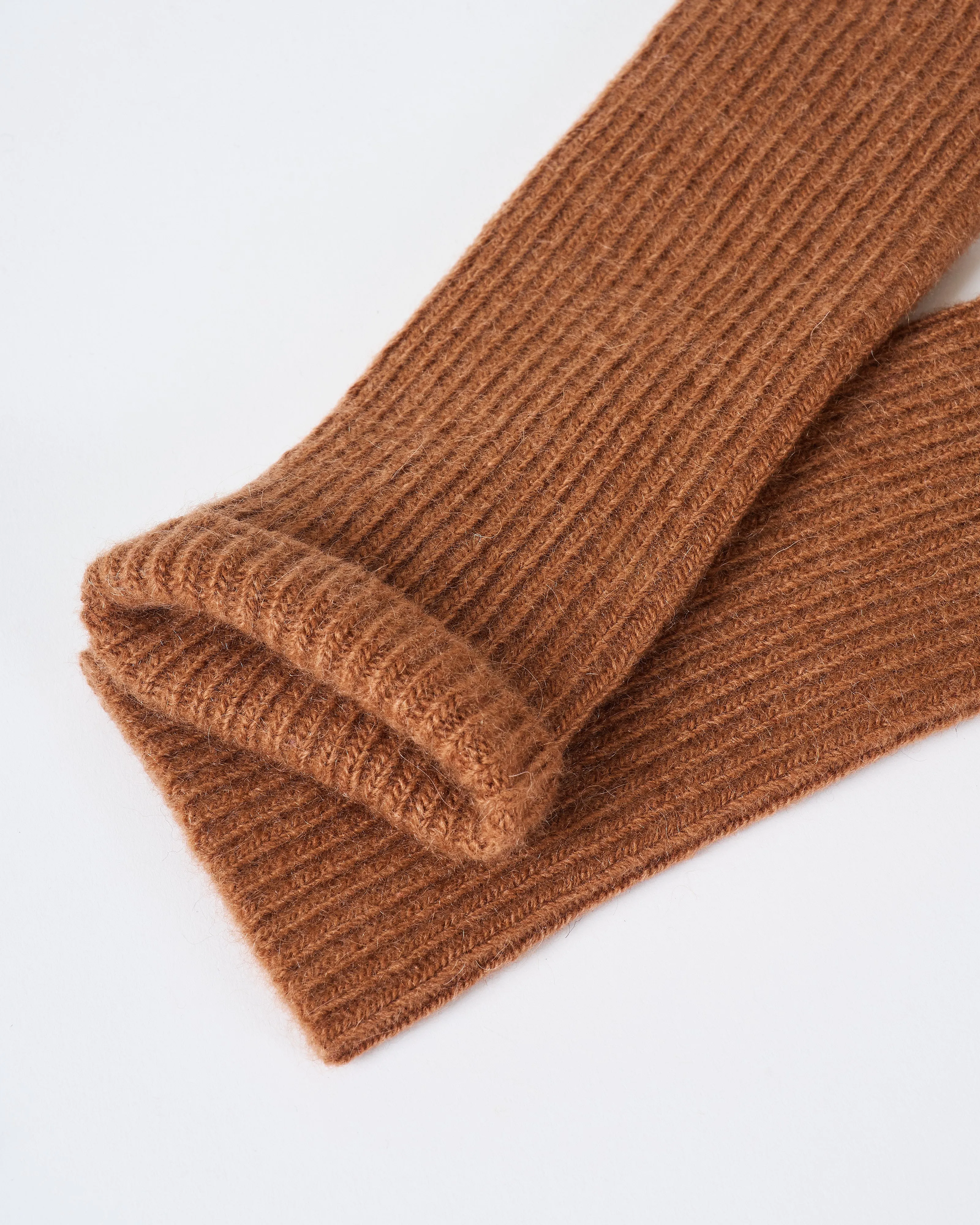 5 finger long cuff cashmere