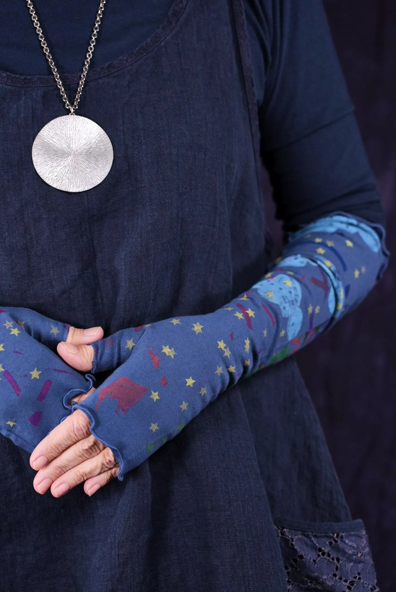 8115 Fingerless Gloves Echo Blue-P
