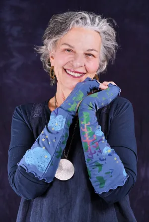 8115 Fingerless Gloves Echo Blue-P