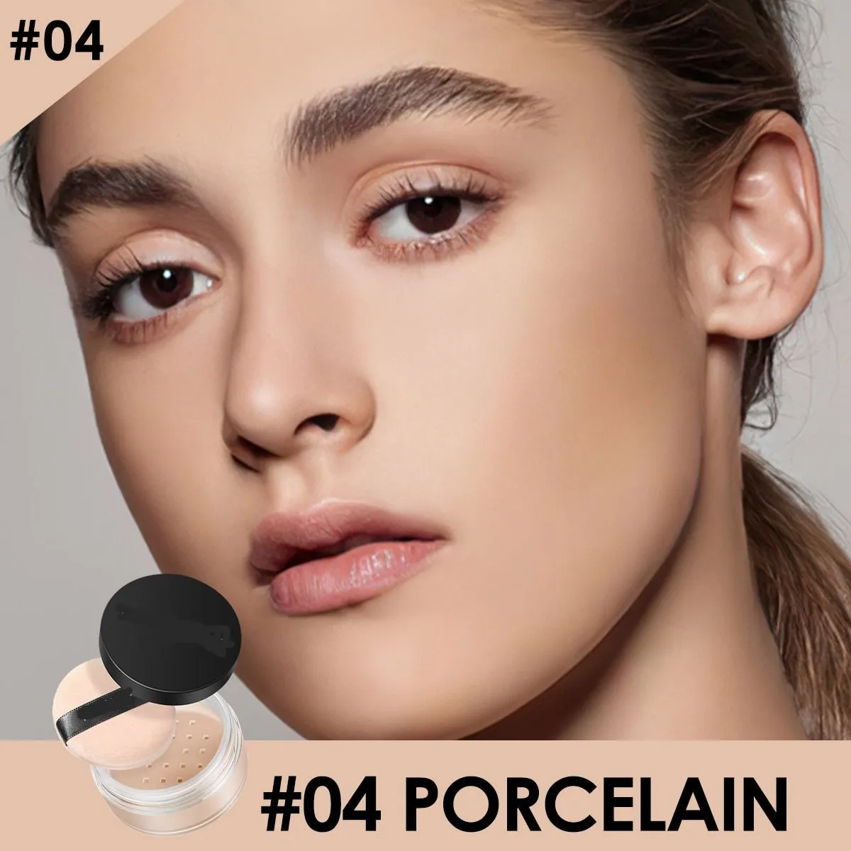 9-Color Waterproof Loose Powder - Long-Lasting and Oil-Control Makeup
