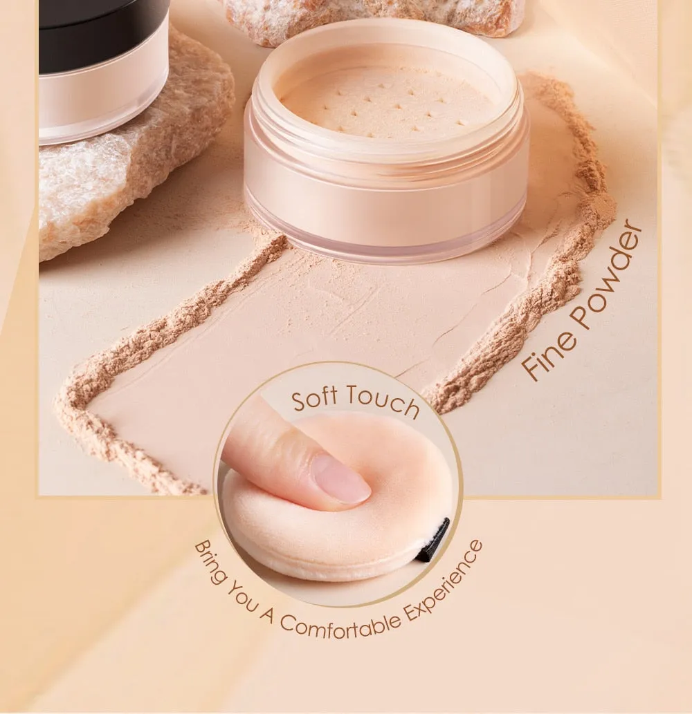 9-Color Waterproof Loose Powder - Long-Lasting and Oil-Control Makeup