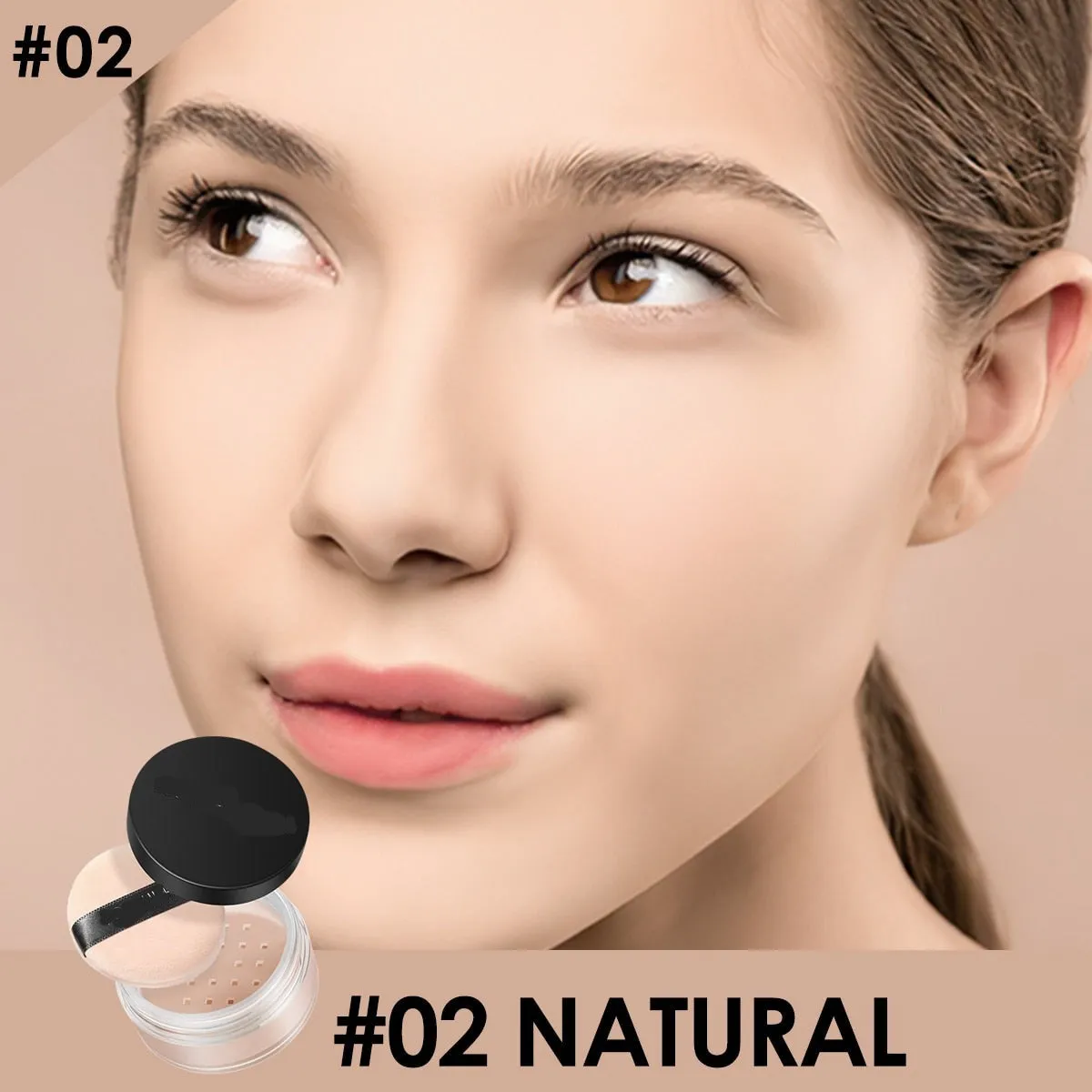 9-Color Waterproof Loose Powder - Long-Lasting and Oil-Control Makeup
