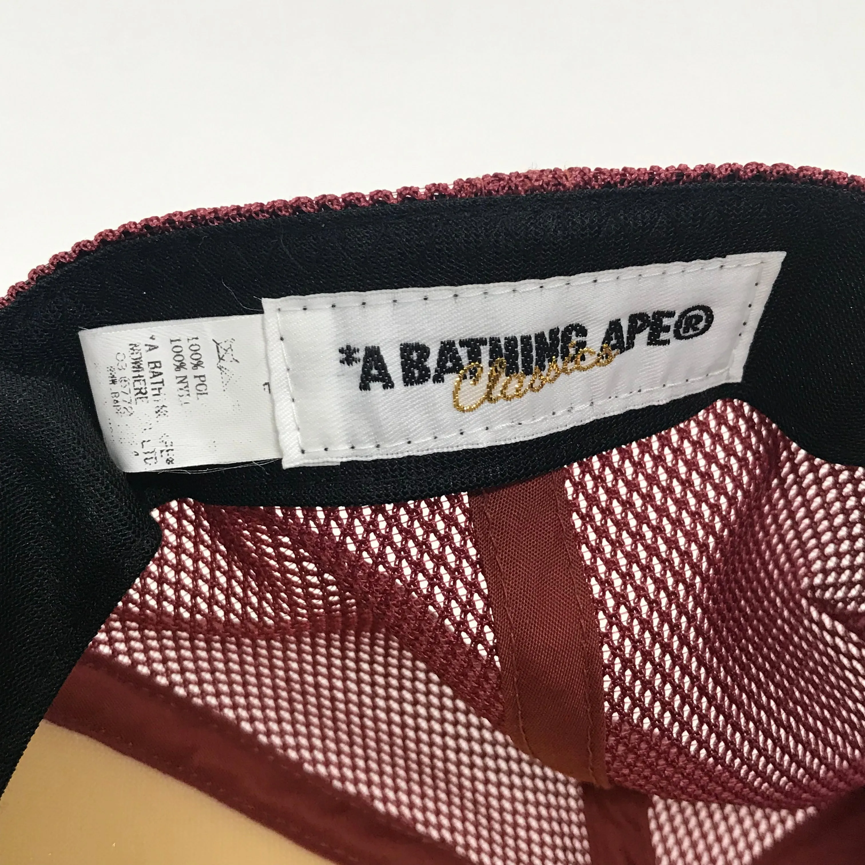 A Bathing Ape Bape Bape Vintage Sendai Limited Mesh Trucker Cap