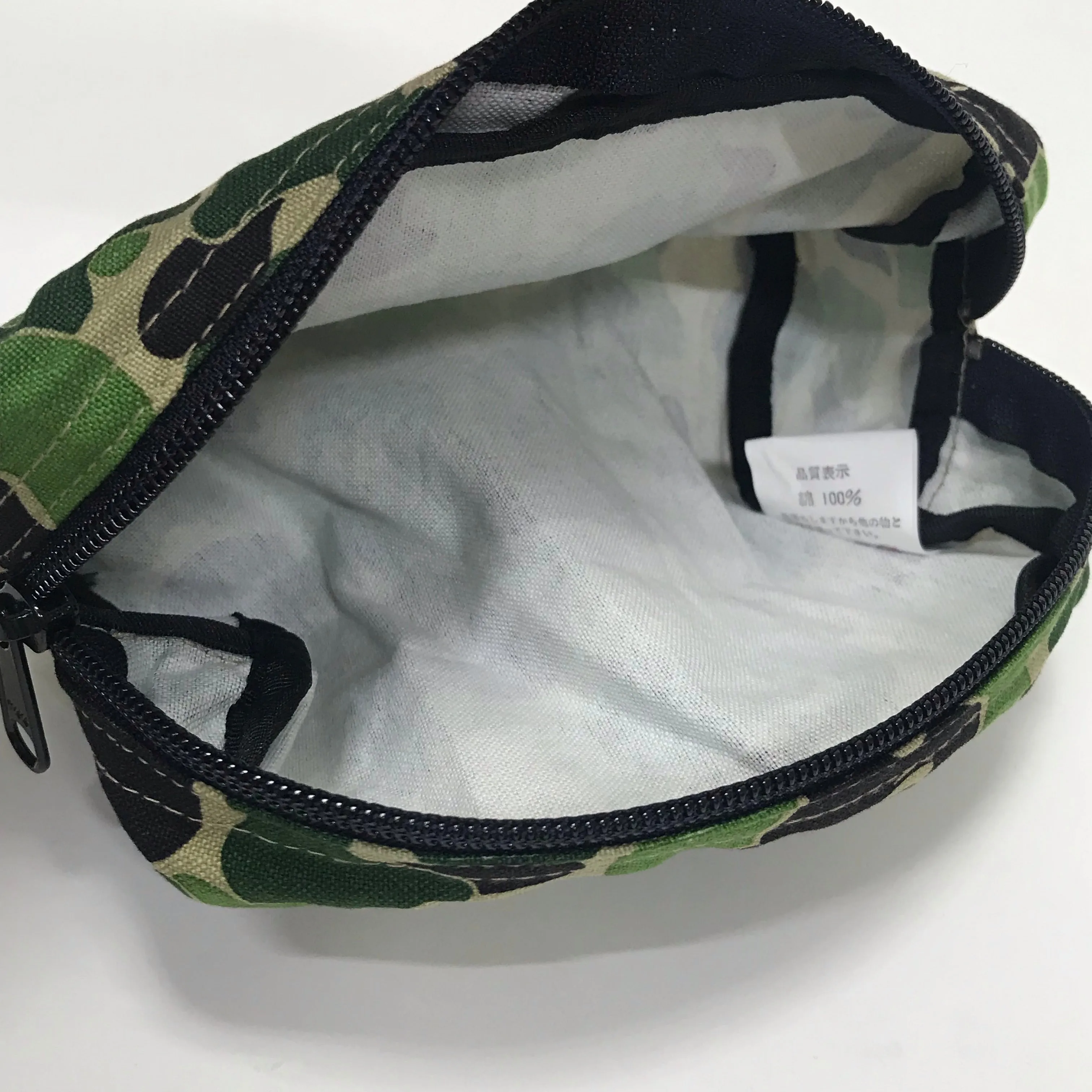 A Bathing Ape Bape Vintage ABC Camo Pouch Green