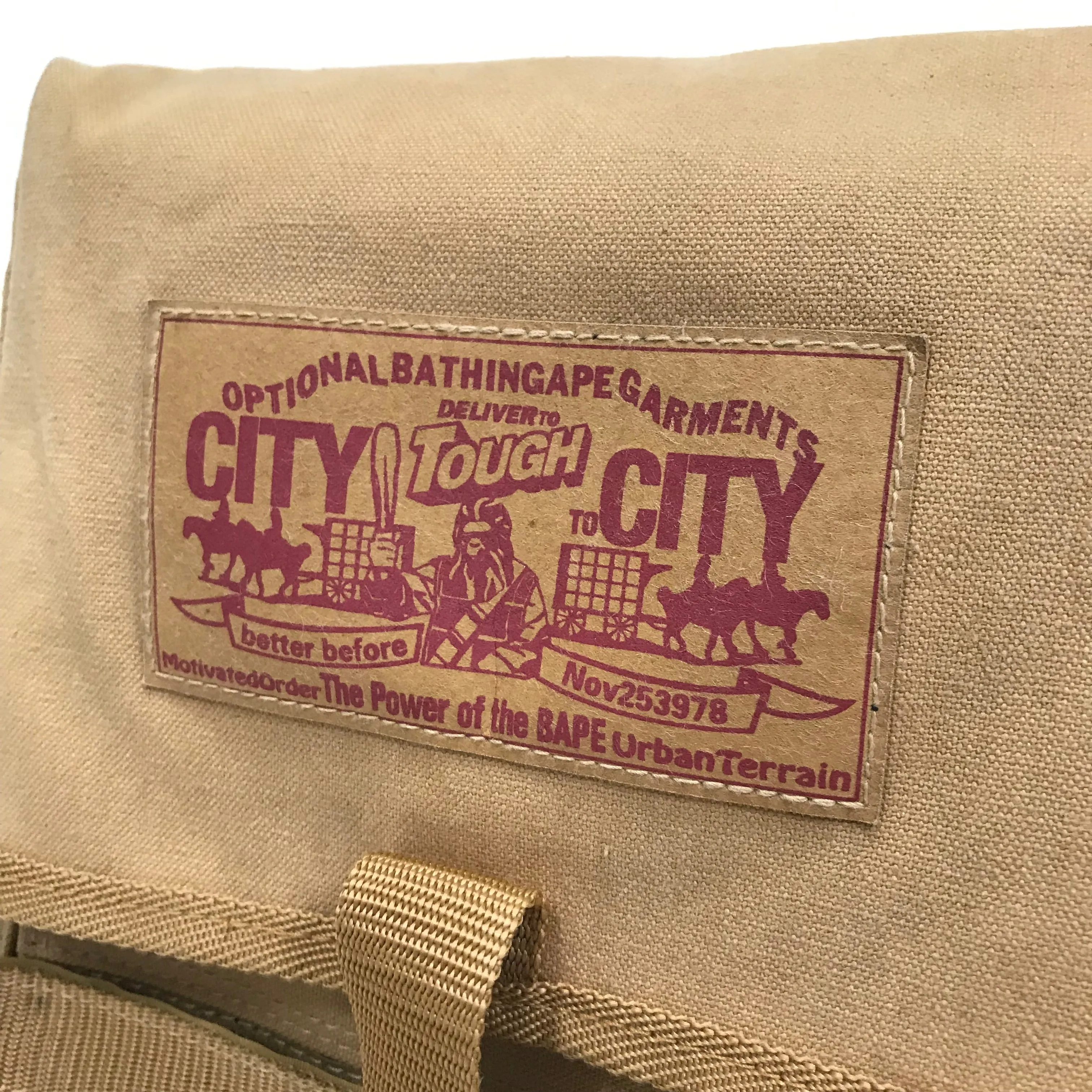 A Bathing Ape Bape Vintage Canvas Shoulder Bag