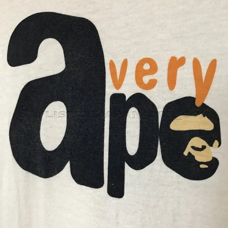 A Bathing Ape Vintage Very Ape U.K. Tee White XS~S