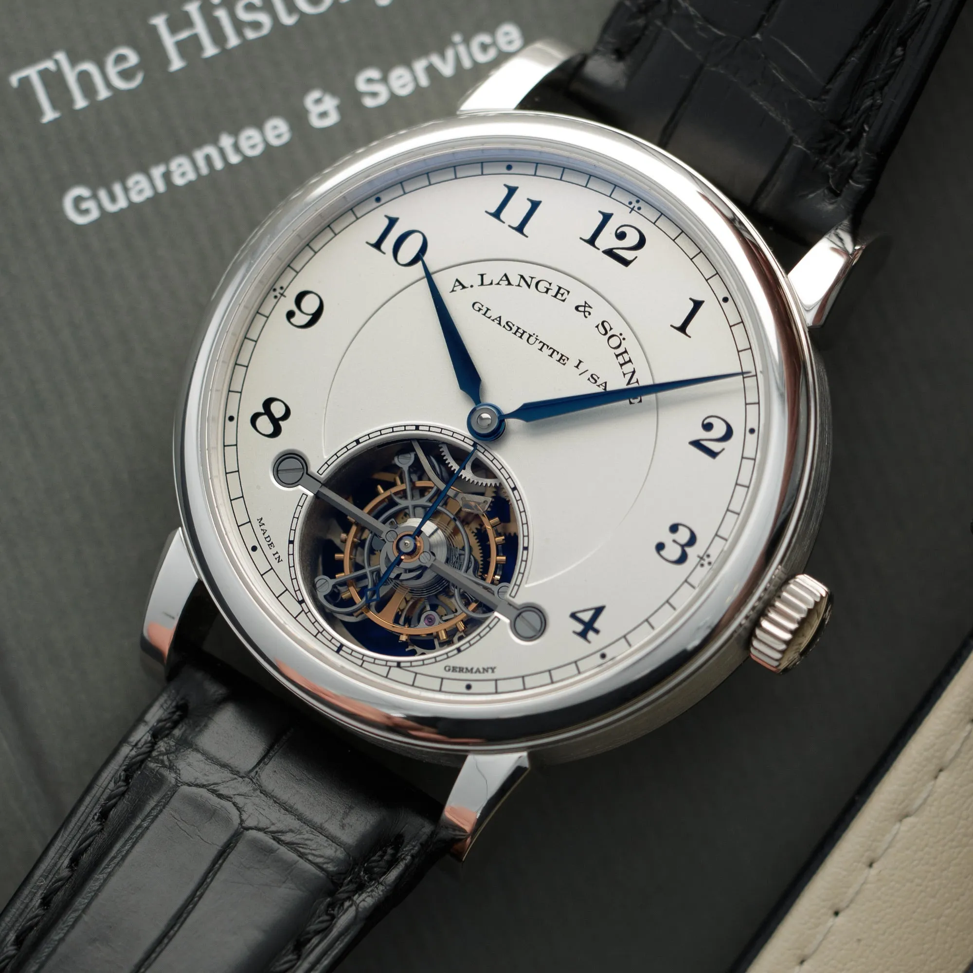 A. Lange & Sohne Platinum 1815 Tourbillon Watch Ref. 730.025