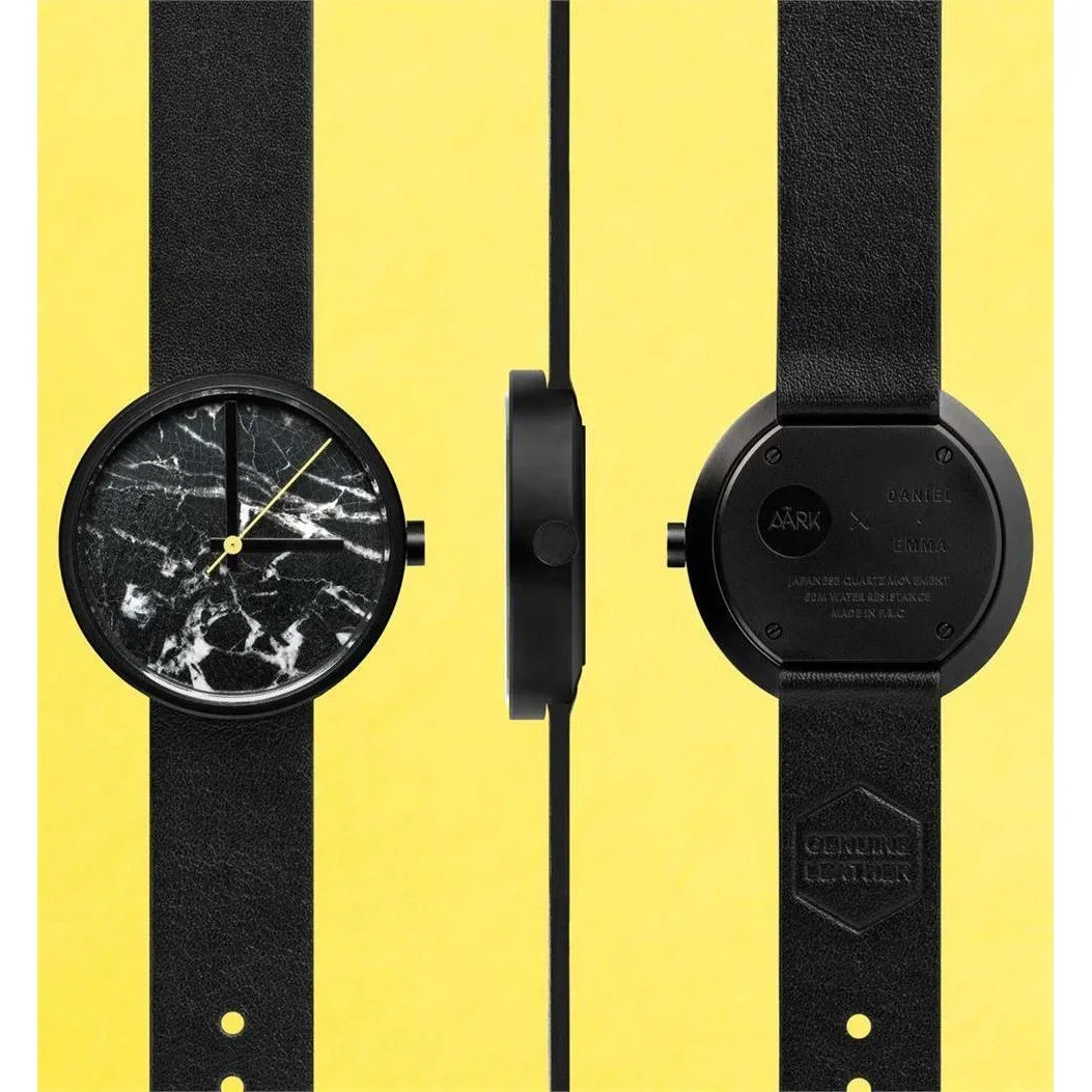 AARK Collective Marble Nero Black Italian Leather