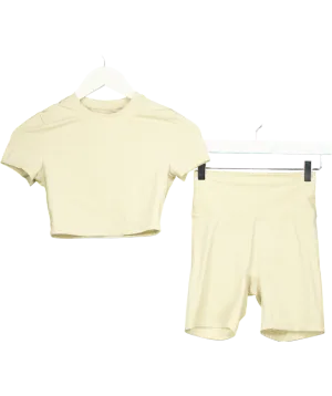 Adanola Beige Ultimate Short Sleeve Top   Ultimate Crop Shorts UK 6