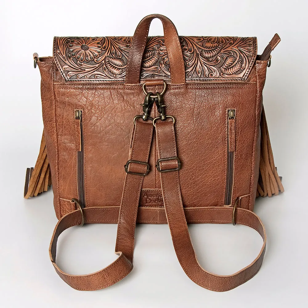 ADBG852D American Darling Hand Tooled Saddle Blanket Hair On Genuine Leather Women Bag Western Handbag Purse