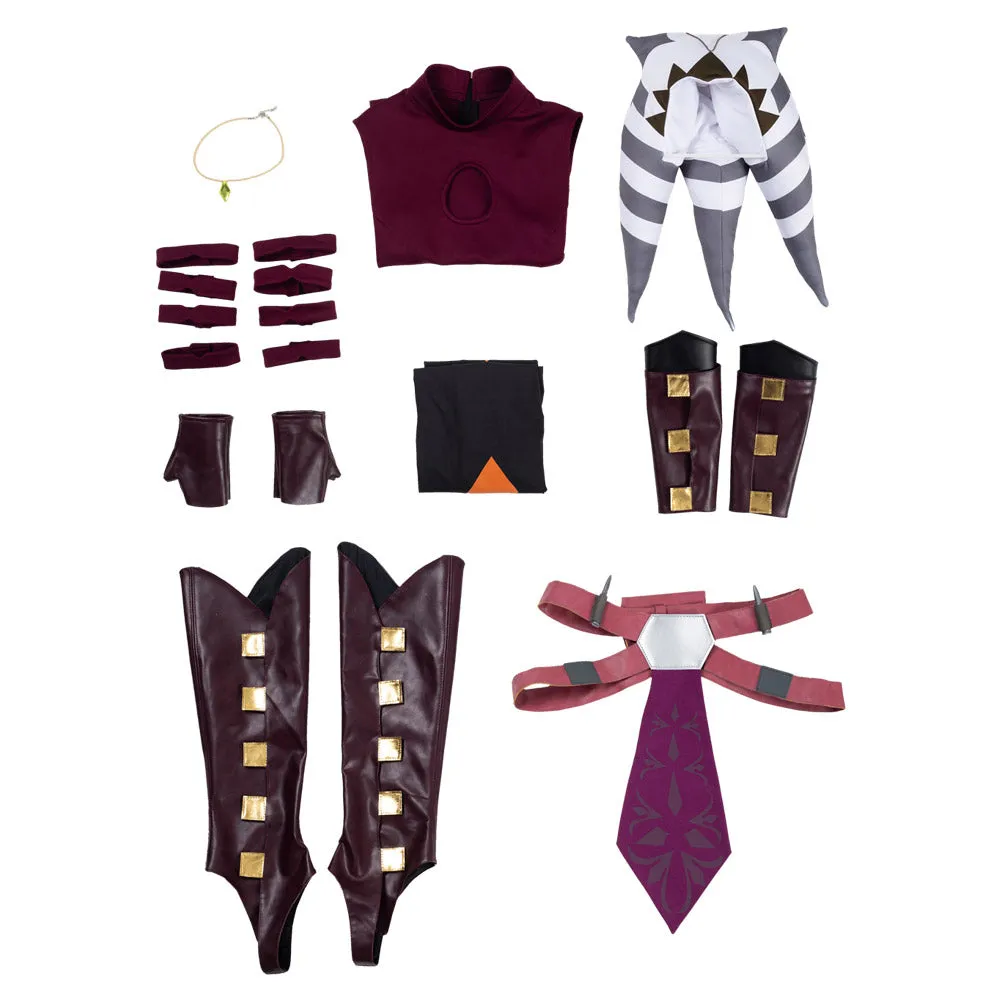 Ahsoka Tano The Clone Wars Cosplay Costume Fancy Outfit Halloween Carnival Suit