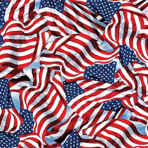 America's Highway by Kanvas Studio GO USA/RED, BLUE