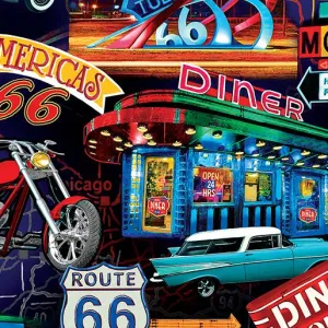 America's Highway by Kanvas Studio  NIGHT LIFE/MULTI