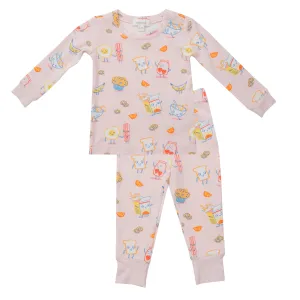 Angel Dear Breakfast Club Pink Lounge Wear Set
