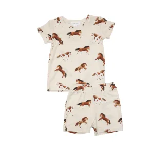 Angel Dear Horses S/S Loungewear Set w/Shorts