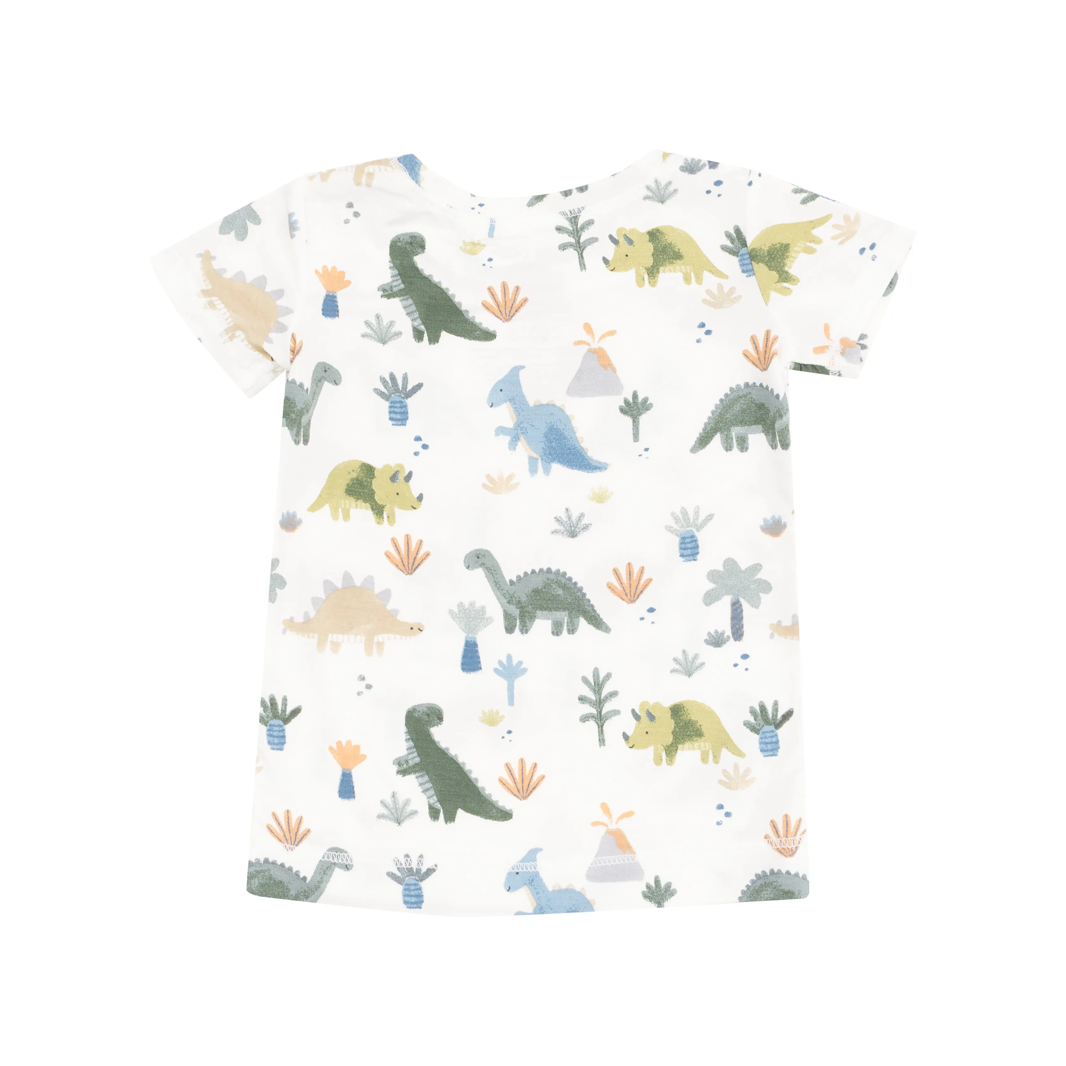 Angel Dear Short Sleeve Loungewear Set - Soft Dinos