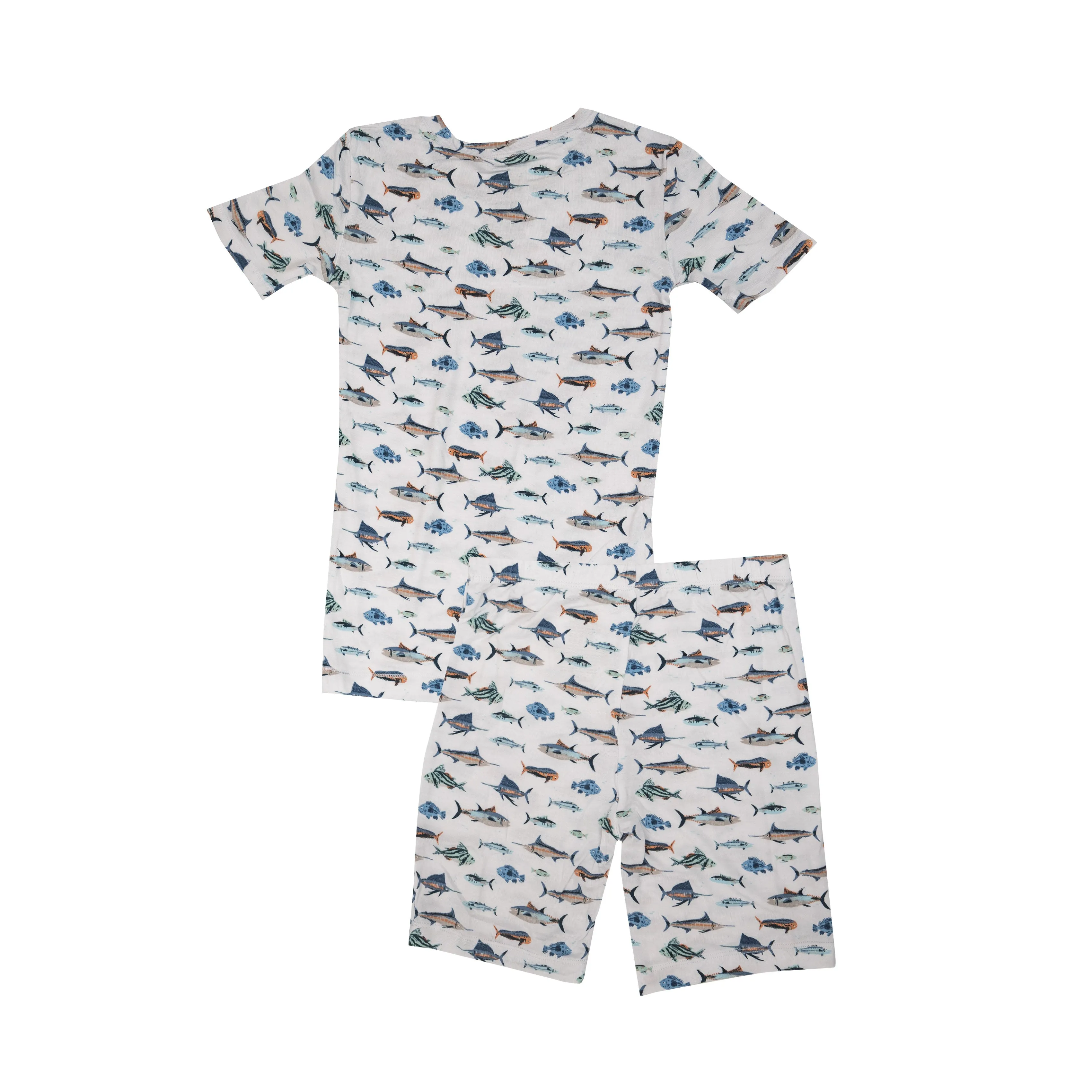 Angel Dear Tropical Ocean Fish S/S Loungewear Set w/Shorts