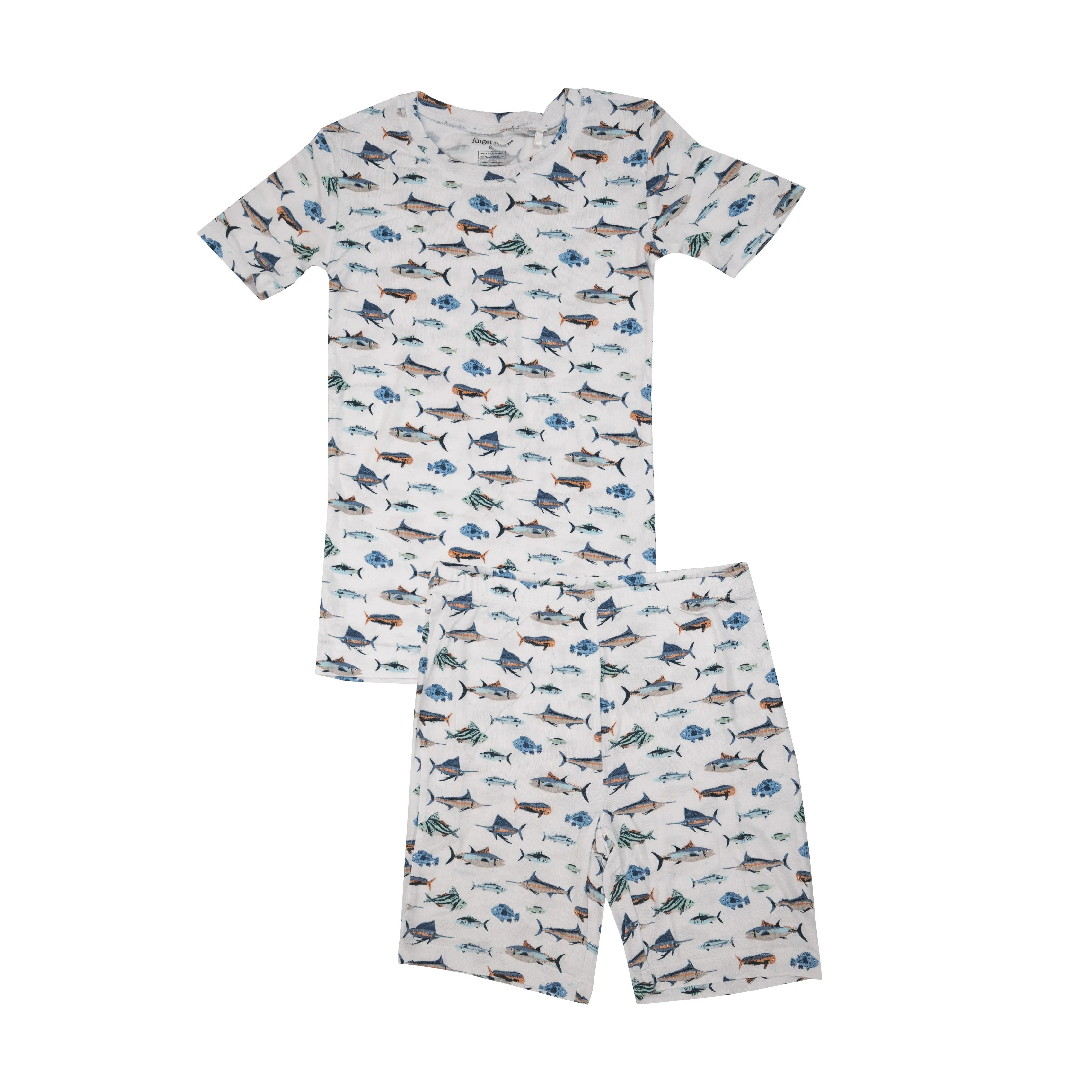 Angel Dear Tropical Ocean Fish S/S Loungewear Set w/Shorts