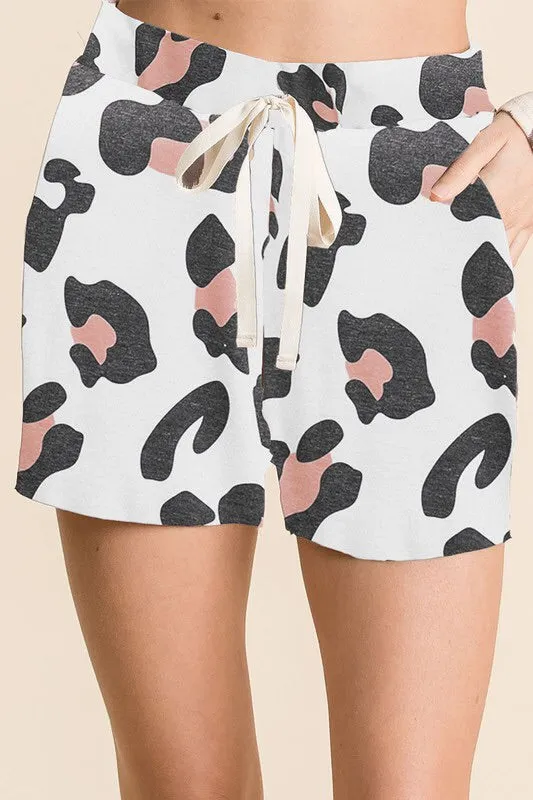 Animal Print Shorts Set